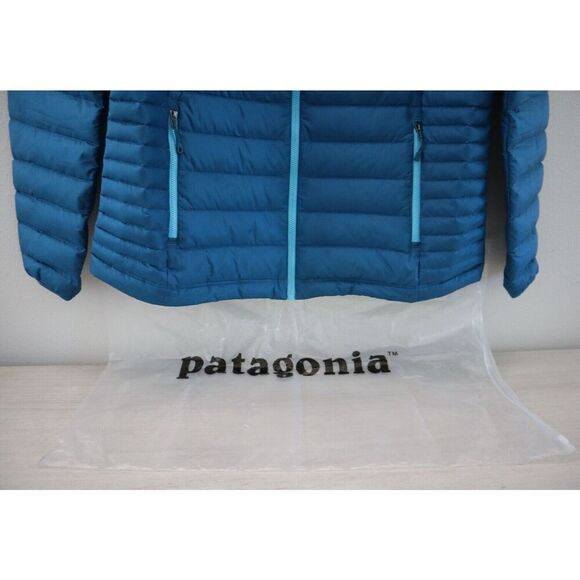 Patagonia 84683FA15 Women's Sz XL Teal Windproof Down Sweater Puffer Jacket - Picture 4 of 6